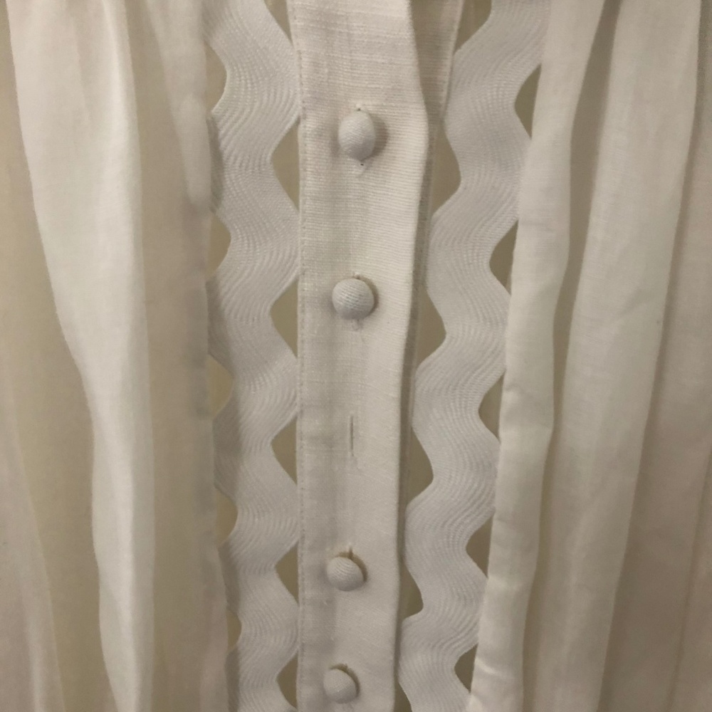 SOLD ♥️ ZIMMERMANN Ninety-Six Wave-Trim Mini Dress - Picture 8 of 8